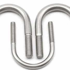 U-shaped bolt 304 stainless steel U-shaped pipe clamp arc extended thread fastener bolt U-shaped screw horseback clamp U-shaped pipe clamp