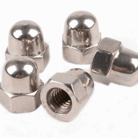 Cap shaped decoration with cap, female half circle ball head nut, stainless steel cap nut, spherical head nut, cap shap