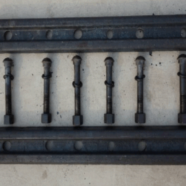 Q235 material fishplate mining track clamp stock rail connection accessories, coal mine track fishplate, fishplate trac