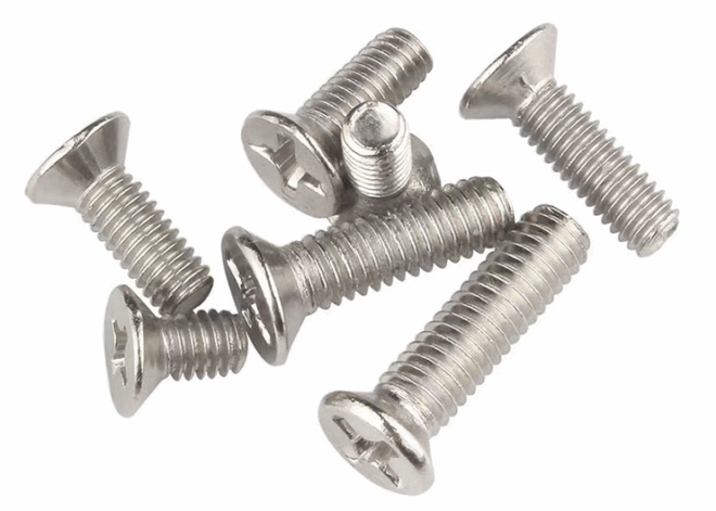 304 stainless steel countersunk head screw countersunk machine cross flat head screw machine thread tooth m2m3m4m5m6