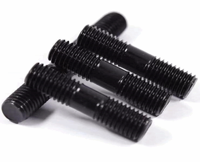 High strength double head bolt grade 8.8 through thread stud grade 12.9 blackened full thread rod grade 10.9 full thread screw - 图片 6