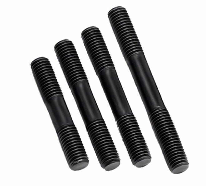 High strength double head bolt grade 8.8 through thread stud grade 12.9 blackened full thread rod grade 10.9 full thread screw