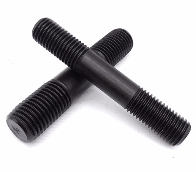 High strength double head bolt grade 8.8 through thread stud grade 12.9 blackened full thread rod grade 10.9 full thread screw - 图片 4