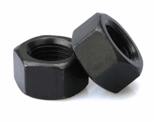 Hex nut hex nut high strength grade 8.8 external hex screw cap blackening heat treatment tempered hex thickened enlarged fine tooth nut - 图片 6