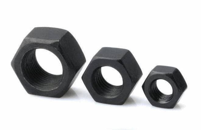 Hex nut hex nut high strength grade 8.8 external hex screw cap blackening heat treatment tempered hex thickened enlarged fine tooth nut - 图片 7