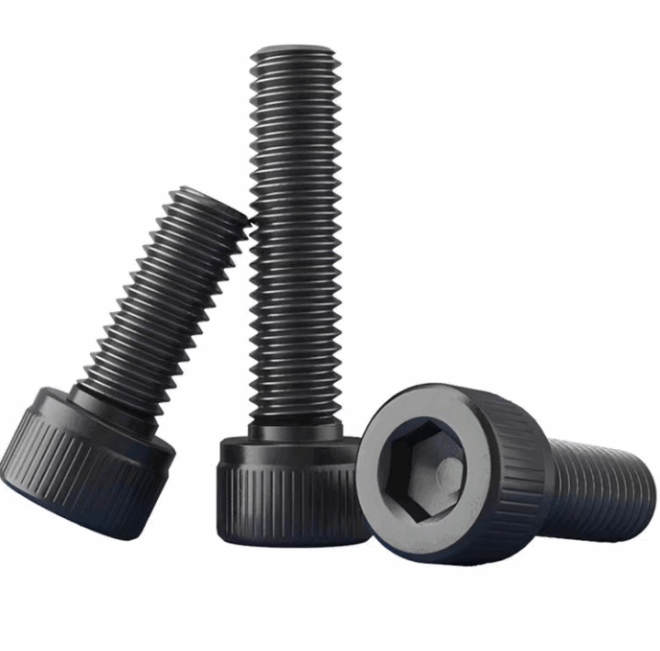High strength screw cylindrical cup head hexagon socket bolt DIN912 blackened galvanized countersunk head flat head cylindrical head knurled screw - 图片 2