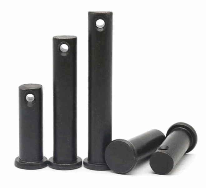 High strength flat head pin shaft with hole cylindrical head solid positioning pin shaft special shaped pin shaft bolt
