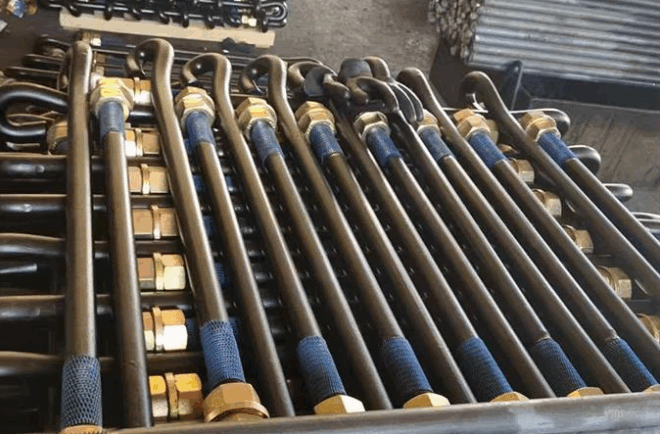 7，9 umbrella shaped anchor bolt mechanical T-shaped head large anchor bolt high strength anchor bolt for wind power foundation - 图片 2