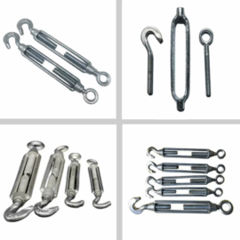Galvanized open body orchid stainless steel basket screw wire rope tensioner stainless steel 304 open body orchid OC type wire rope tensioner