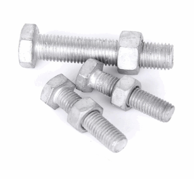 Hot dip galvanized outer hexagon photovoltaic power hot dip galvanized screw tower screw Dacromet bolt hot dip galvanized inner hexagon bolt cylindrical head knurled screw