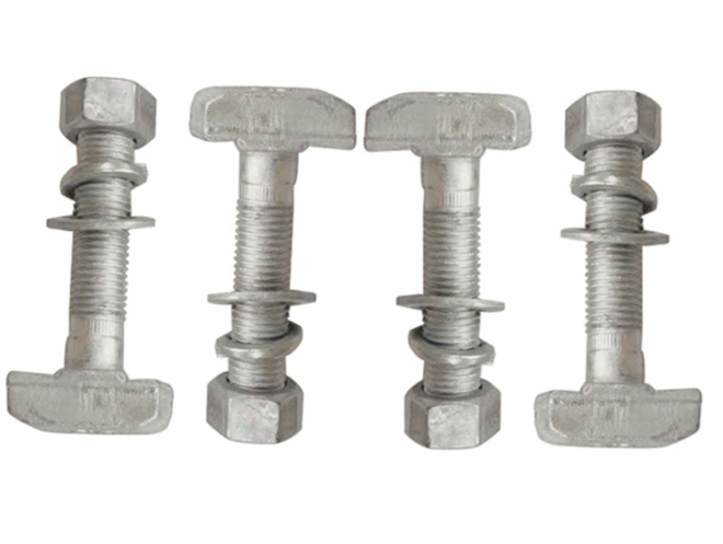 8.8t-slot screw toothed T-slot bolt hot dip galvanized hafen slot T-bolt - 图片 3