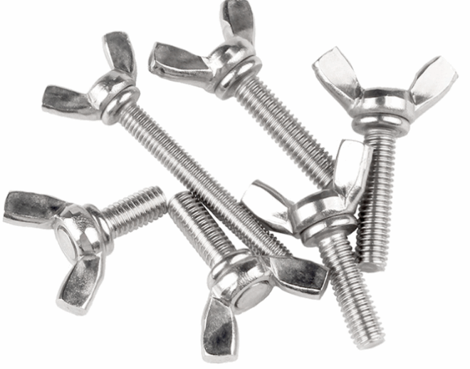Carbon steel 304 stainless steel butterfly screw sheep horn butterfly screw gold ingot butterfly hand screw bolt - 图片 4