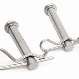 Stainless steel R-type spring pin with open mouth and B-type elastic open mouth pin, 304 open B-type wave pin with closed safety pin