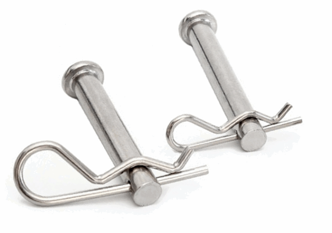 Stainless steel R-type spring pin with open mouth and B-type elastic open mouth pin, 304 open B-type wave pin with closed safety pin