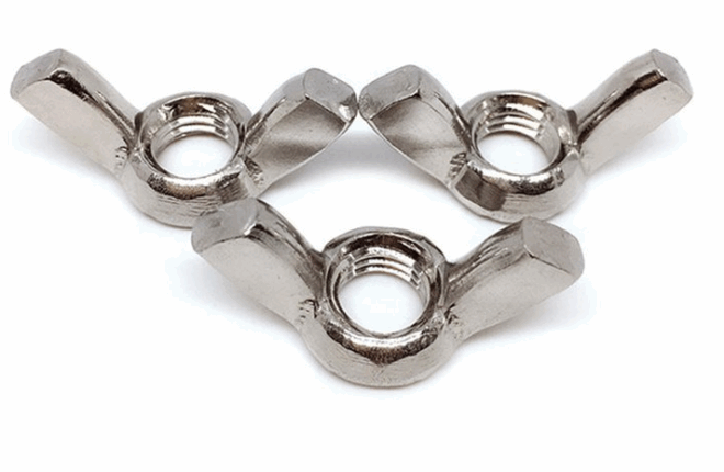 201/304 stainless steel hand twisted mother ingot nut, sheep horn butterfly mother butterfly nut, butterfly shaped nut - 图片 6