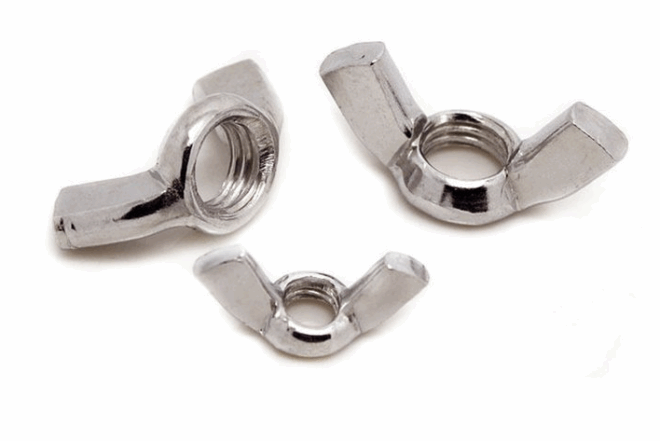 201/304 stainless steel hand twisted mother ingot nut, sheep horn butterfly mother butterfly nut, butterfly shaped nut - 图片 5