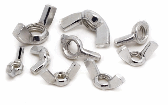 201/304 stainless steel hand twisted mother ingot nut, sheep horn butterfly mother butterfly nut, butterfly shaped nut - 图片 3