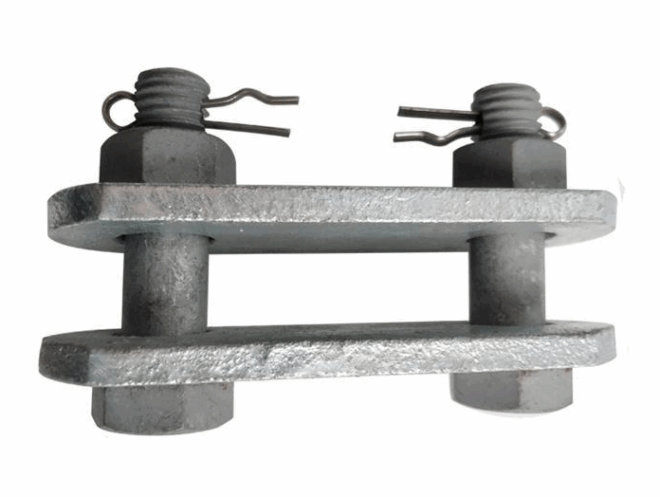 Hot dip galvanized parallel hanging plate P-12 P-7 double eye connection cable power fittings - 图片 4
