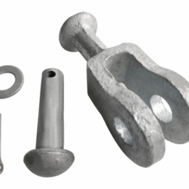 QH ball head hanging ring hot-dip galvanized Q-7 power fittings connectors can be customized