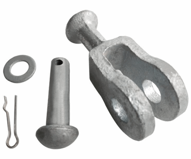 QH ball head hanging ring hot-dip galvanized Q-7 power fittings connectors can be customized