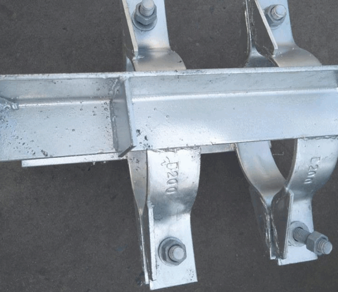 Electric pole cross arm angle steel cross arm power iron accessories, power engineering bolts, hot-dip galvanized - 图片 4