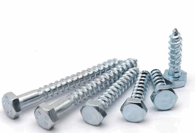 Hexagonal external wood screw, galvanized hexagonal self tapping screw, full tooth hexagonal screw, DIN571 carbon steel wood tooth screw - 图片 5